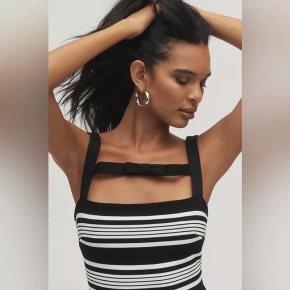 NWT Anthropologie Hutch Sleeveless Square-Neck Knit Mini Dress Sz XL - Picture 7 of 11